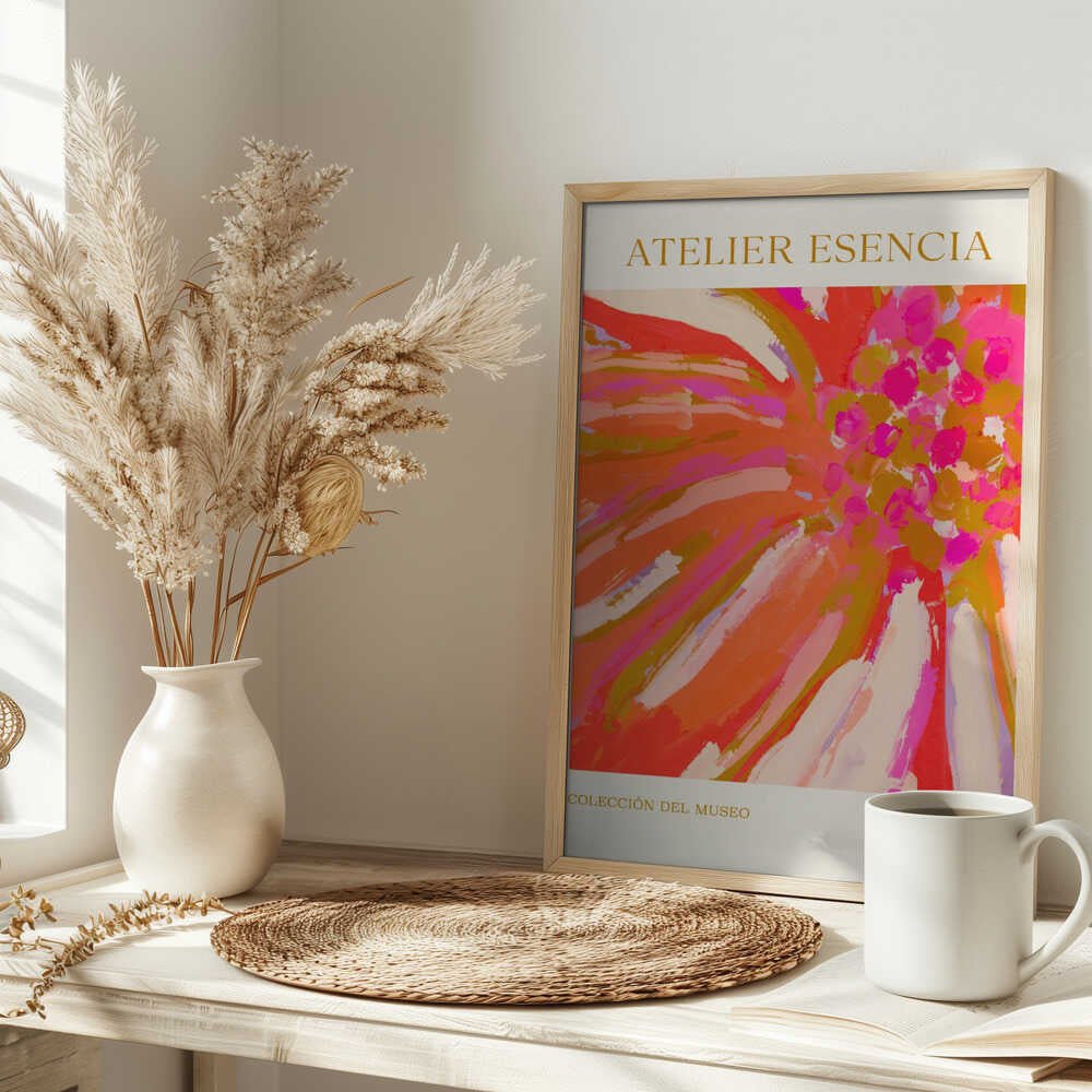 Vivid Petal Burst - Stretched Canvas, Poster or Fine Art Print - I Heart Wall Art - Poster Print, Canvas Print or Framed Art Print