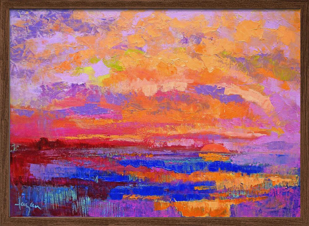 Vivid Sunset Hues - Stretched Canvas, Poster or Fine Art Print - I Heart Wall Art - Poster Print, Canvas Print or Framed Art Print
