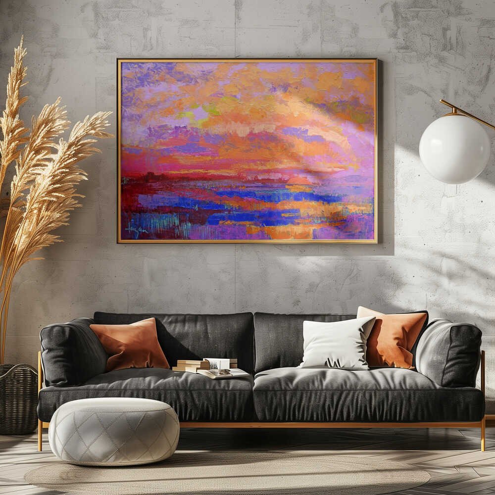 Vivid Sunset Hues - Stretched Canvas, Poster or Fine Art Print - I Heart Wall Art - Poster Print, Canvas Print or Framed Art Print