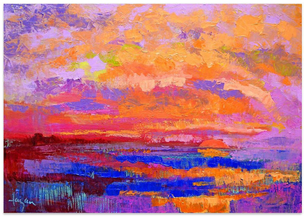Vivid Sunset Hues - Stretched Canvas, Poster or Fine Art Print - I Heart Wall Art - Poster Print, Canvas Print or Framed Art Print