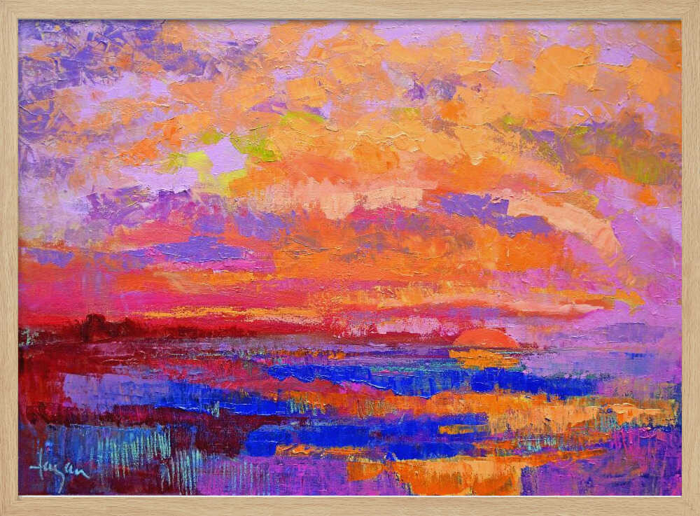 Vivid Sunset Hues - Stretched Canvas, Poster or Fine Art Print - I Heart Wall Art - Poster Print, Canvas Print or Framed Art Print