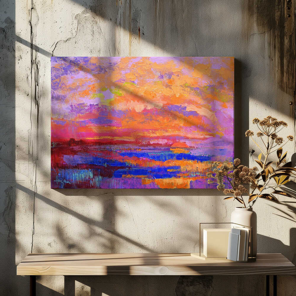 Vivid Sunset Hues - Stretched Canvas, Poster or Fine Art Print - I Heart Wall Art - Poster Print, Canvas Print or Framed Art Print