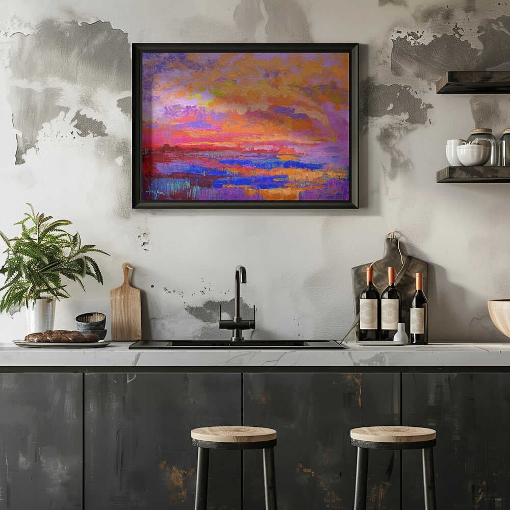 Vivid Sunset Hues - Stretched Canvas, Poster or Fine Art Print - I Heart Wall Art - Poster Print, Canvas Print or Framed Art Print