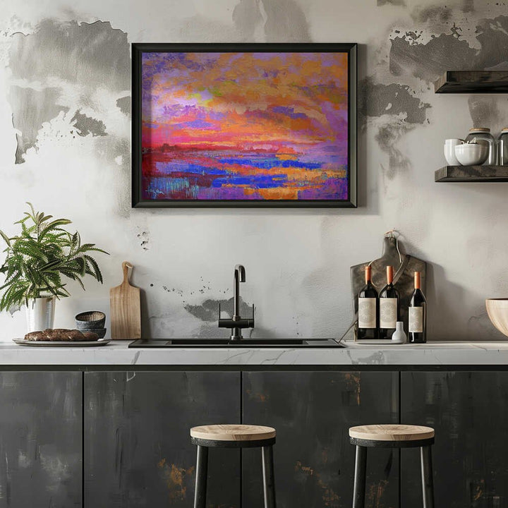 Vivid Sunset Hues - Stretched Canvas, Poster or Fine Art Print - I Heart Wall Art - Poster Print, Canvas Print or Framed Art Print