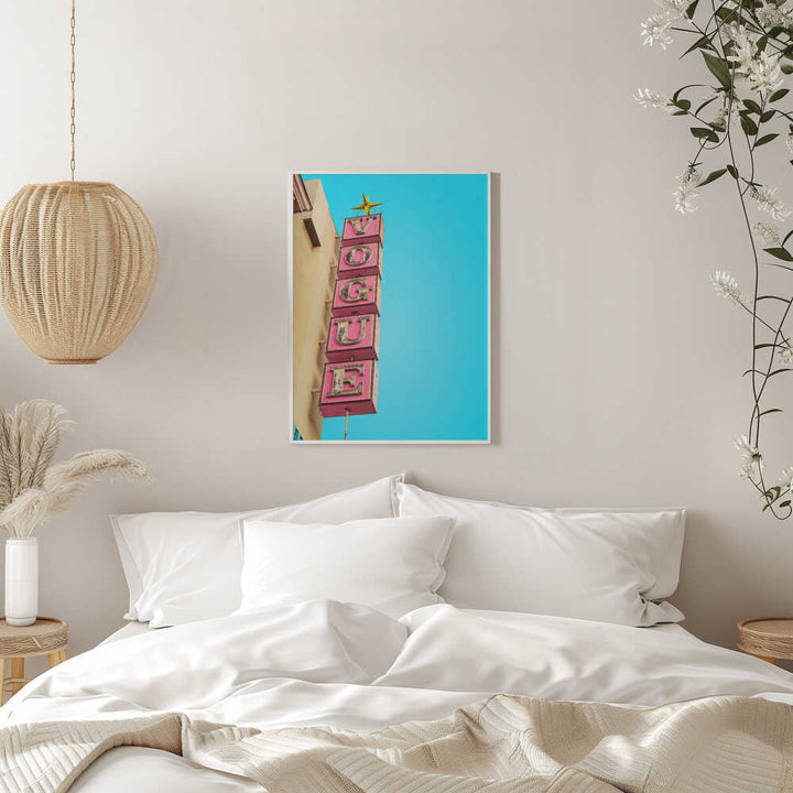 Vogue Theatre Sign in Hollywood - Stretched Canvas, Poster or Fine Art Print - I Heart Wall Art - Poster Print, Canvas Print or Framed Art Print