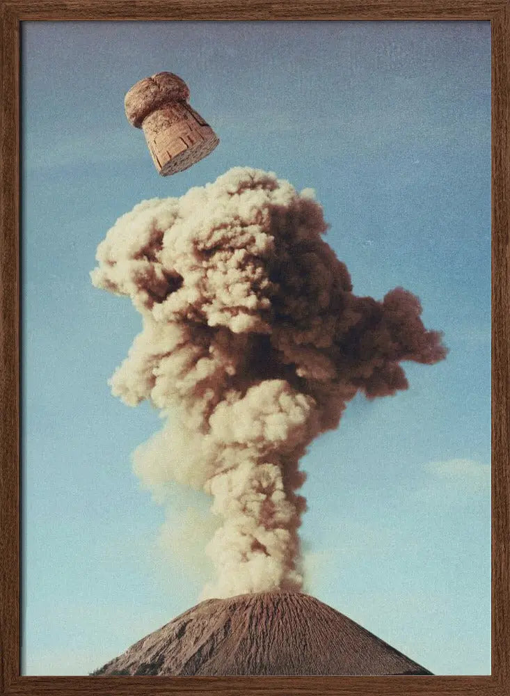 Volcanic Pop - Champagne Party - Stretched Canvas, Poster or Fine Art Print I Heart Wall Art