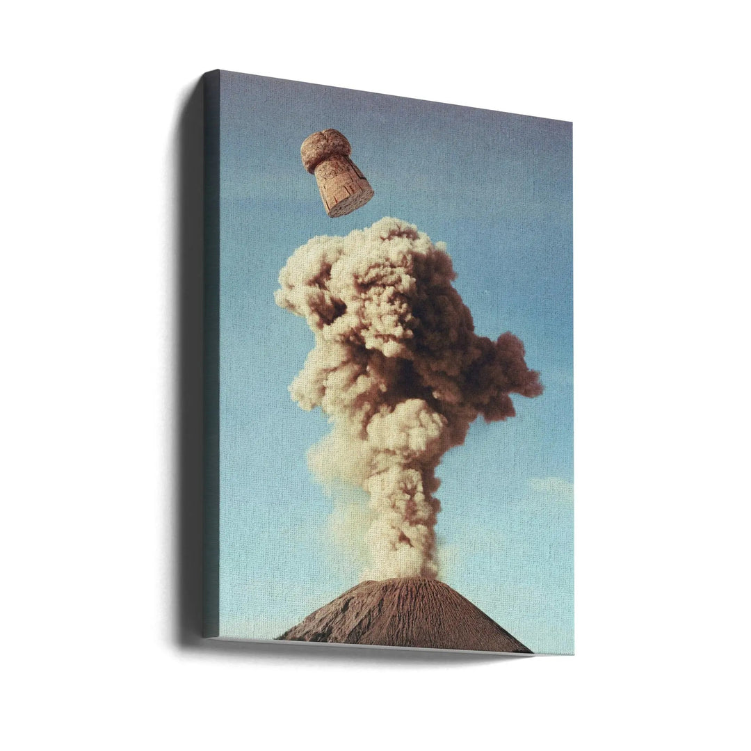 Volcanic Pop - Champagne Party - Stretched Canvas, Poster or Fine Art Print I Heart Wall Art