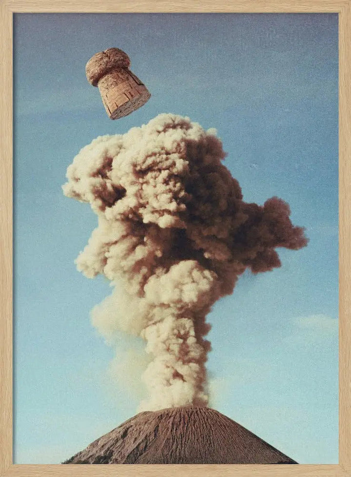 Volcanic Pop - Champagne Party - Stretched Canvas, Poster or Fine Art Print I Heart Wall Art