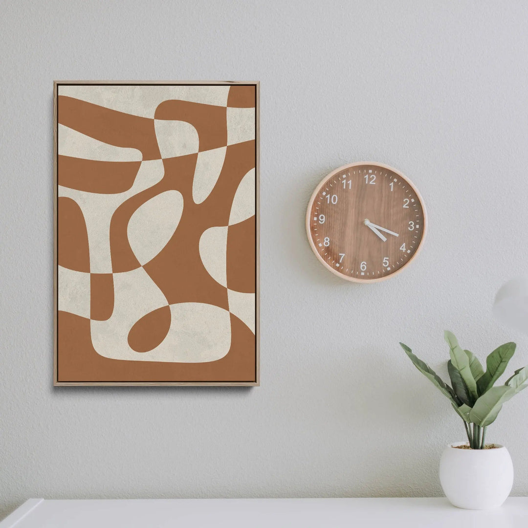Wabi Sabi Contrast in Beige by Paint It Black Studio - Stretched Canvas Print or Framed Fine Art Print - Artwork I Heart Wall Art Australia 