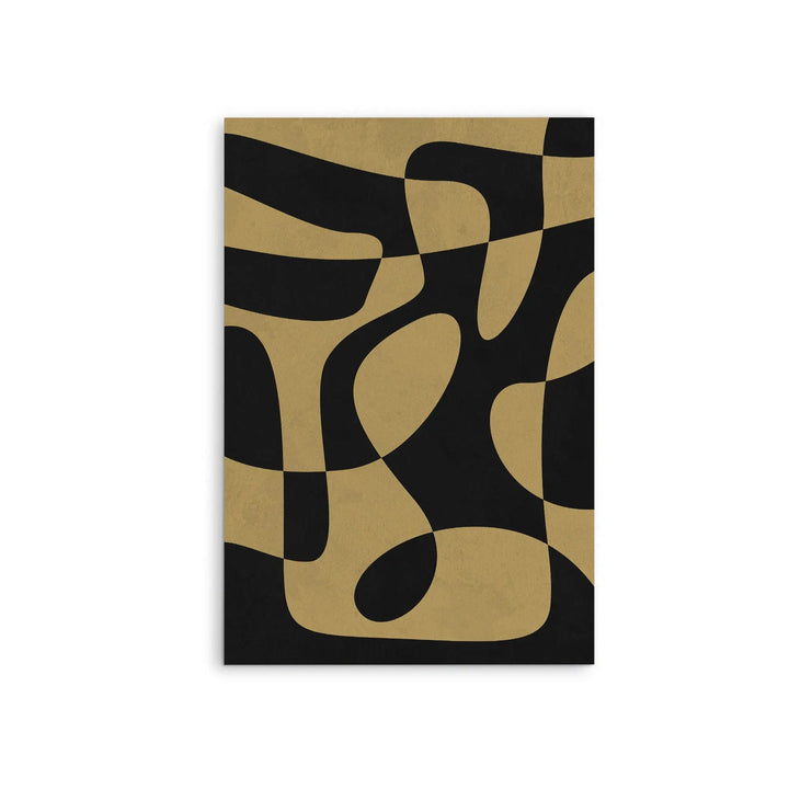 Wabi Sabi Contrast in Black and Beige by Paint It Black Studio -  Stretched Canvas Print or Framed Fine Art Print - Artwork I Heart Wall Art Australia 