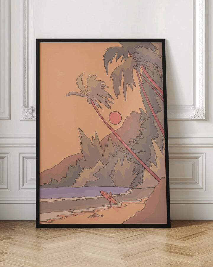 Waiting for a Wave - Stretched Canvas, Poster or Fine Art Print I Heart Wall Art