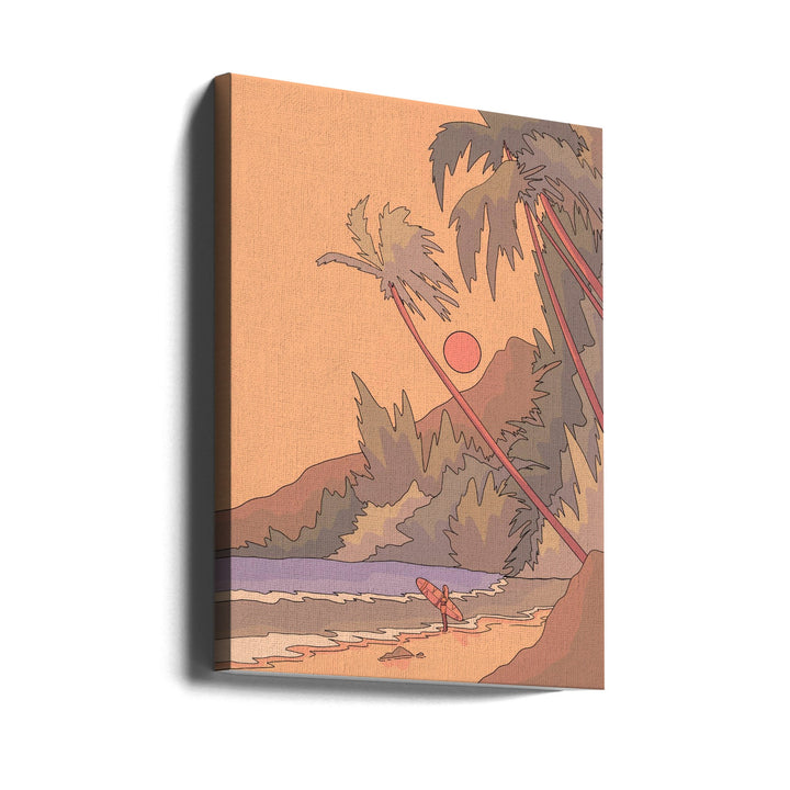 Waiting for a Wave - Stretched Canvas, Poster or Fine Art Print I Heart Wall Art