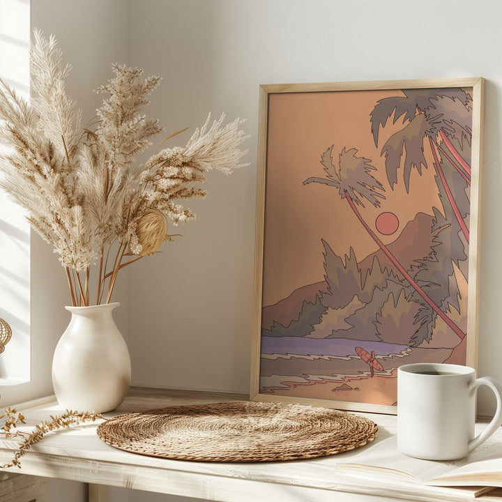 Waiting for a Wave - Stretched Canvas, Poster or Fine Art Print I Heart Wall Art