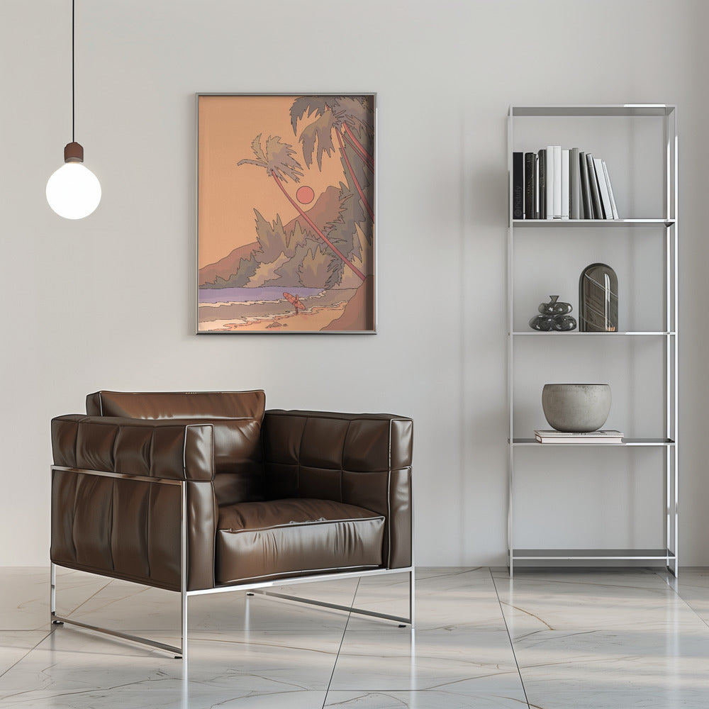 Waiting for a Wave - Stretched Canvas, Poster or Fine Art Print I Heart Wall Art