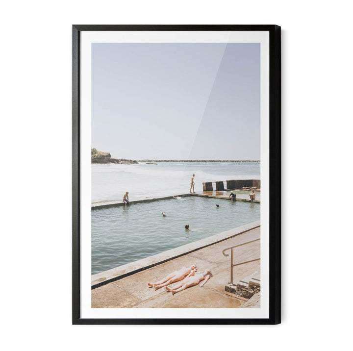 Waiting For the Water - Australian Ocean Pool Beach Photographic Print by Edwina Cameron - I Heart Wall Art - Poster Print, Canvas Print or Framed Art Print