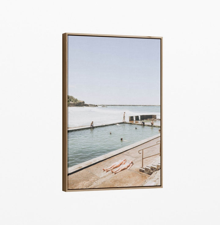 Waiting For the Water - Australian Ocean Pool Beach Photographic Print by Edwina Cameron - I Heart Wall Art - Poster Print, Canvas Print or Framed Art Print