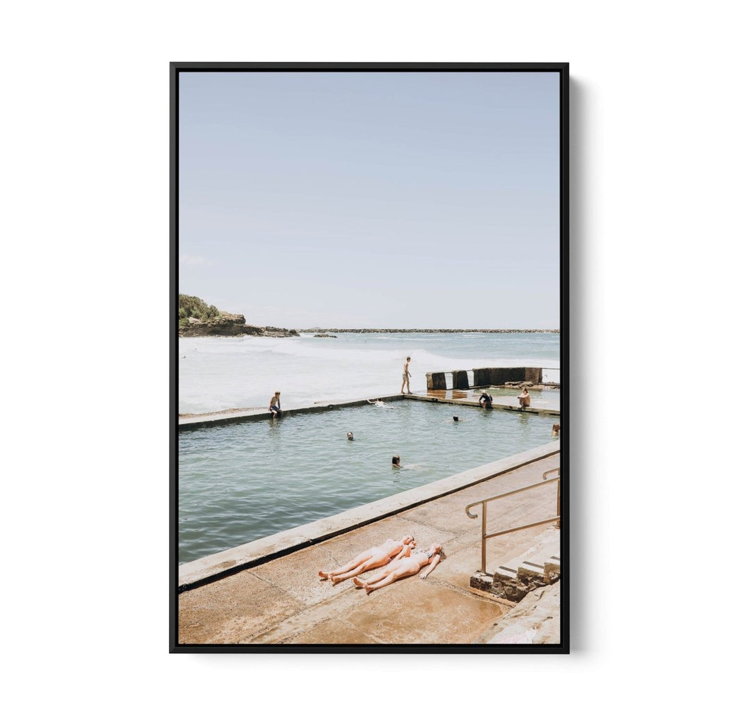 Waiting For the Water - Australian Ocean Pool Beach Photographic Print by Edwina Cameron - I Heart Wall Art - Poster Print, Canvas Print or Framed Art Print