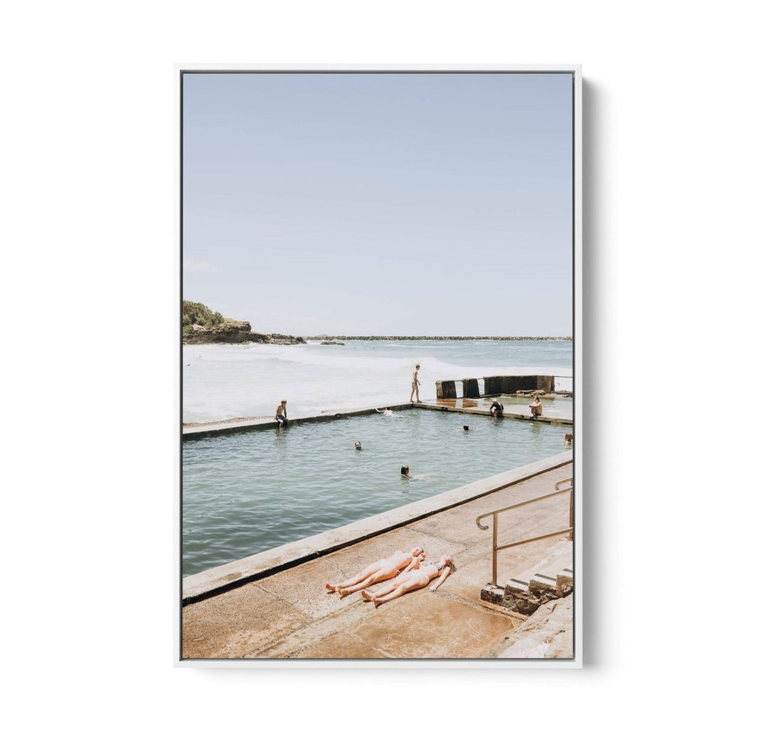 Waiting For the Water - Australian Ocean Pool Beach Photographic Print by Edwina Cameron - I Heart Wall Art - Poster Print, Canvas Print or Framed Art Print