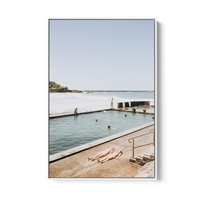 Waiting For the Water - Australian Ocean Pool Beach Photographic Print by Edwina Cameron - I Heart Wall Art - Poster Print, Canvas Print or Framed Art Print
