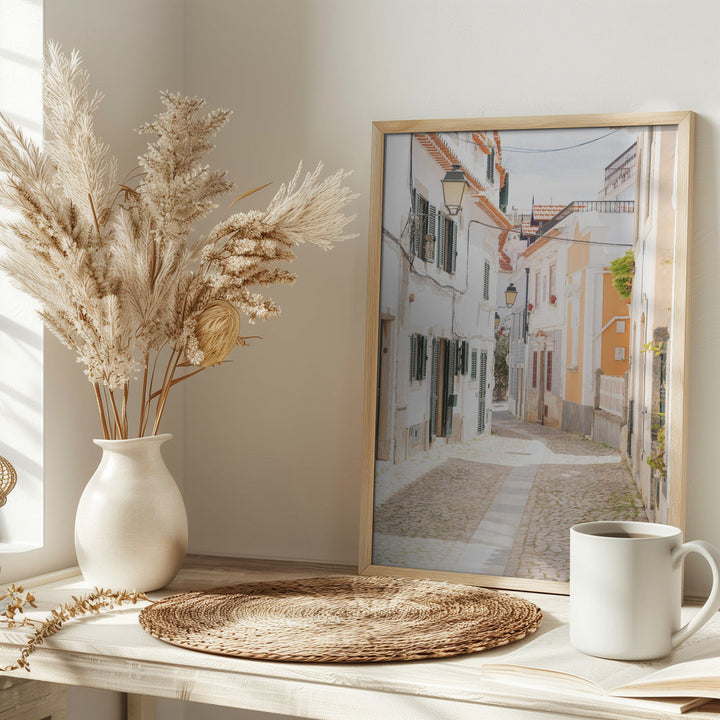 Walk in Cascais - Stretched Canvas, Poster or Fine Art Print I Heart Wall Art