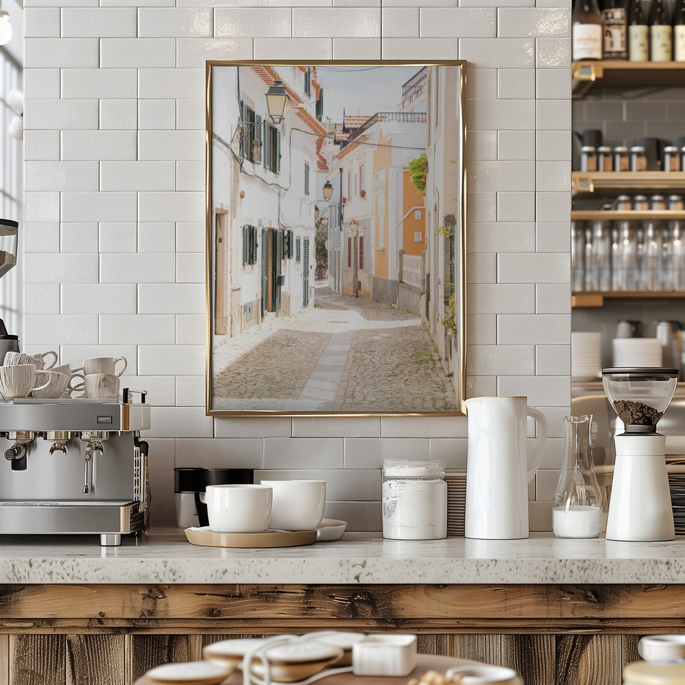 Walk in Cascais - Stretched Canvas, Poster or Fine Art Print I Heart Wall Art
