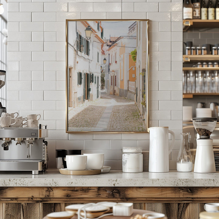 Walk in Cascais - Stretched Canvas, Poster or Fine Art Print I Heart Wall Art