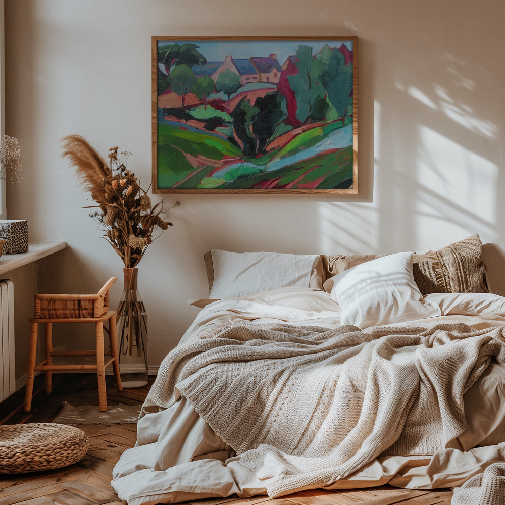 Walk In the County - Stretched Canvas, Poster or Fine Art Print I Heart Wall Art