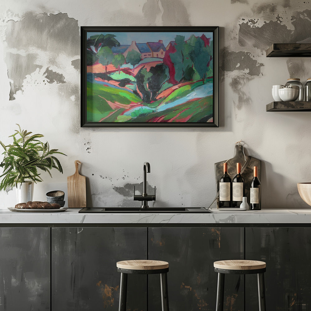 Walk In the County - Stretched Canvas, Poster or Fine Art Print I Heart Wall Art