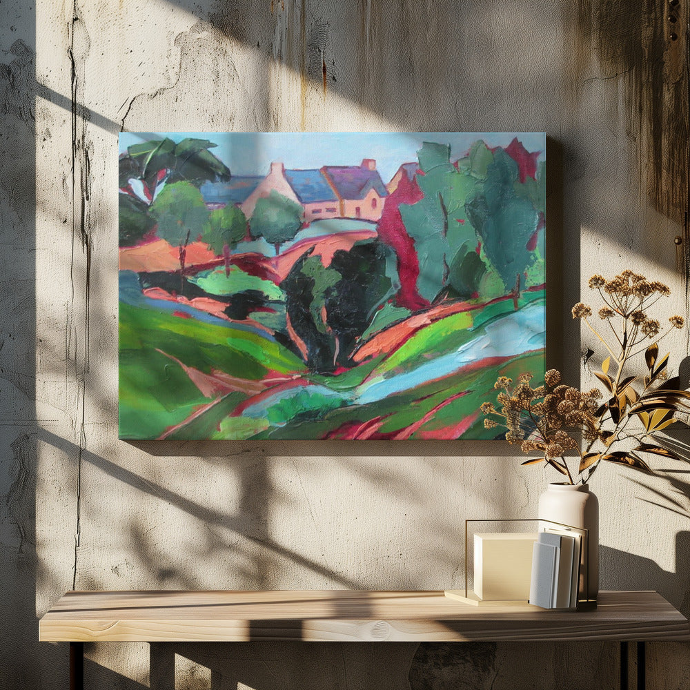 Walk In the County - Stretched Canvas, Poster or Fine Art Print I Heart Wall Art