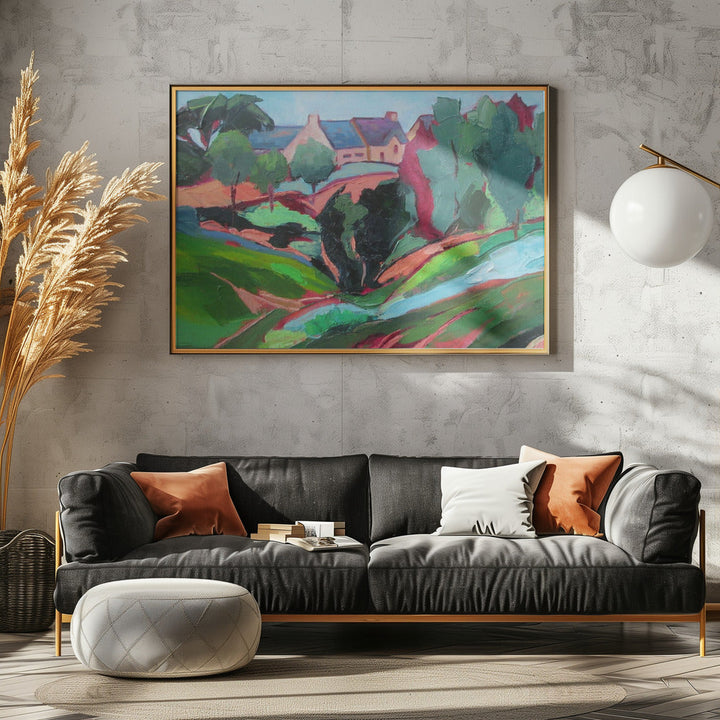 Walk In the County - Stretched Canvas, Poster or Fine Art Print I Heart Wall Art