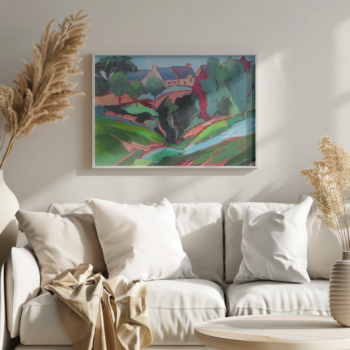 Walk In the County - Stretched Canvas, Poster or Fine Art Print I Heart Wall Art