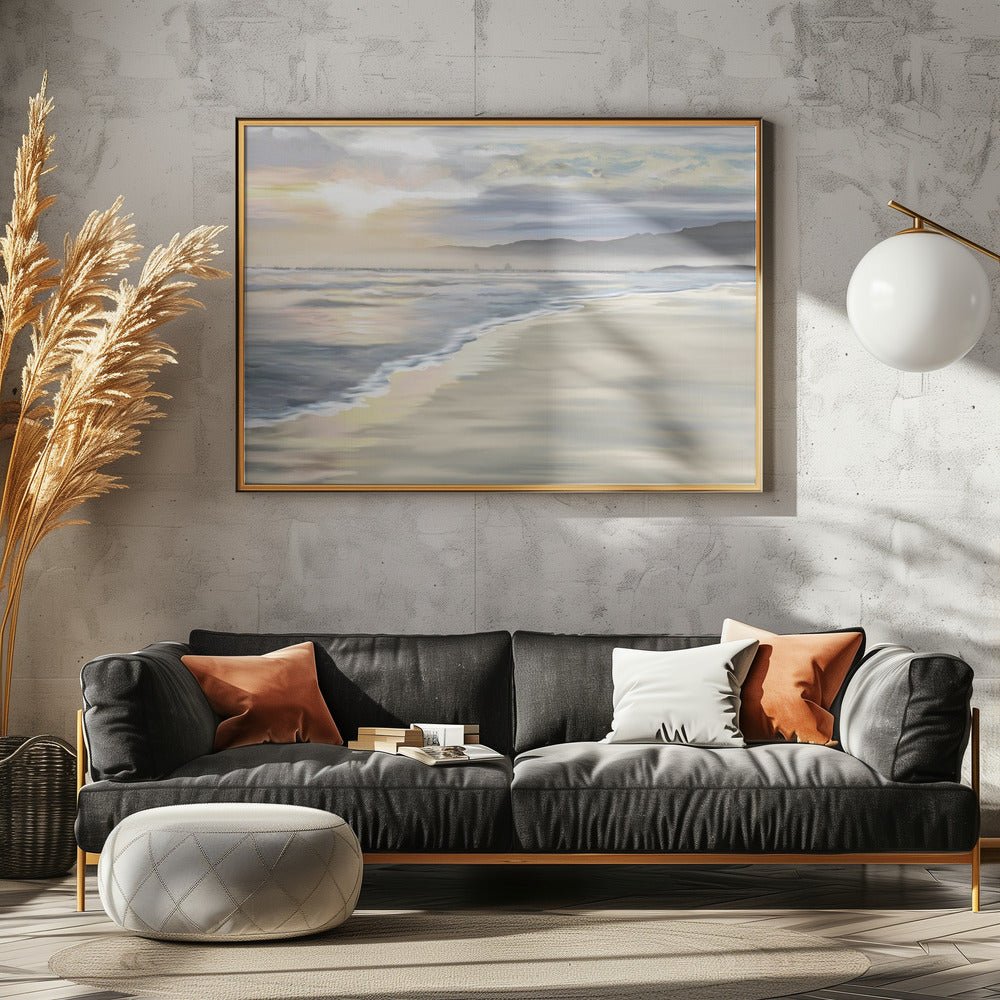 &amp;039;Walk with Me&amp;039;, Grotto Beach, Hermanus, South Africa - Stretched Canvas, Poster or Fine Art Print - I Heart Wall Art - Poster Print, Canvas Print or Framed Art Print