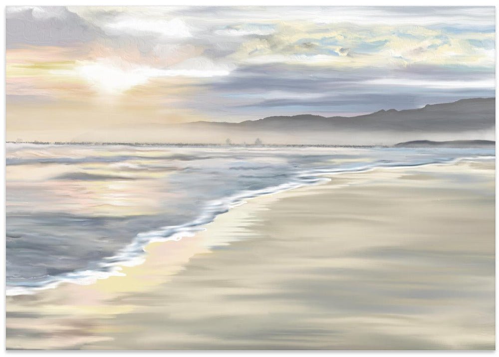 &amp;039;Walk with Me&amp;039;, Grotto Beach, Hermanus, South Africa - Stretched Canvas, Poster or Fine Art Print - I Heart Wall Art - Poster Print, Canvas Print or Framed Art Print