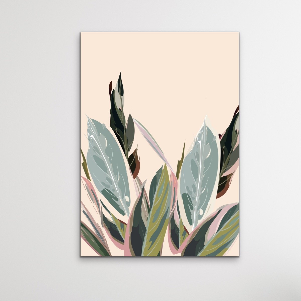 Warm Nights In The Garden / Print Two -  Colourful Foliage Graphic Art Print - I Heart Wall Art