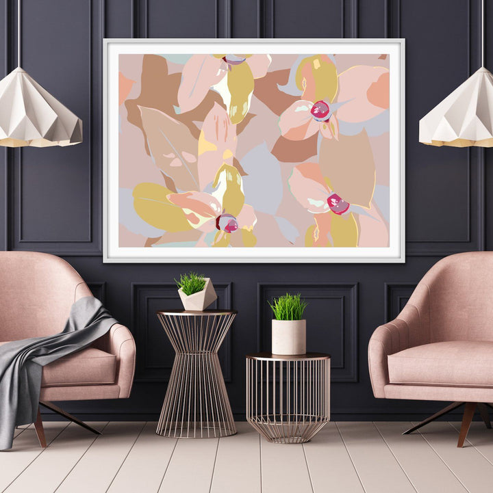 Warmer Days - Pink and Peach Original Artwork By Edie Fogarty Canvas or Art Print - I Heart Wall Art