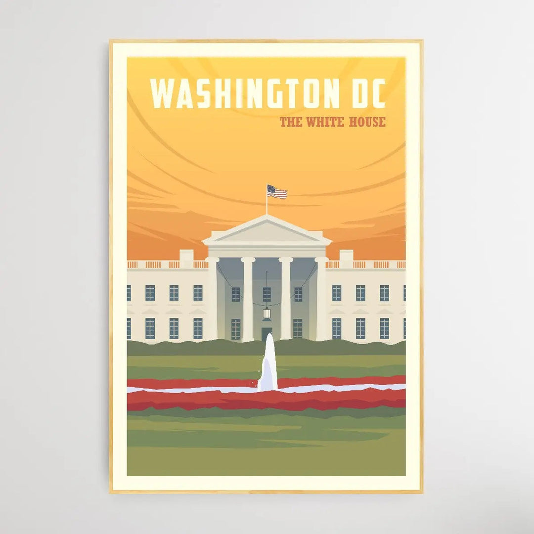 Washington - Vintage Style Travel Print - I Heart Wall Art