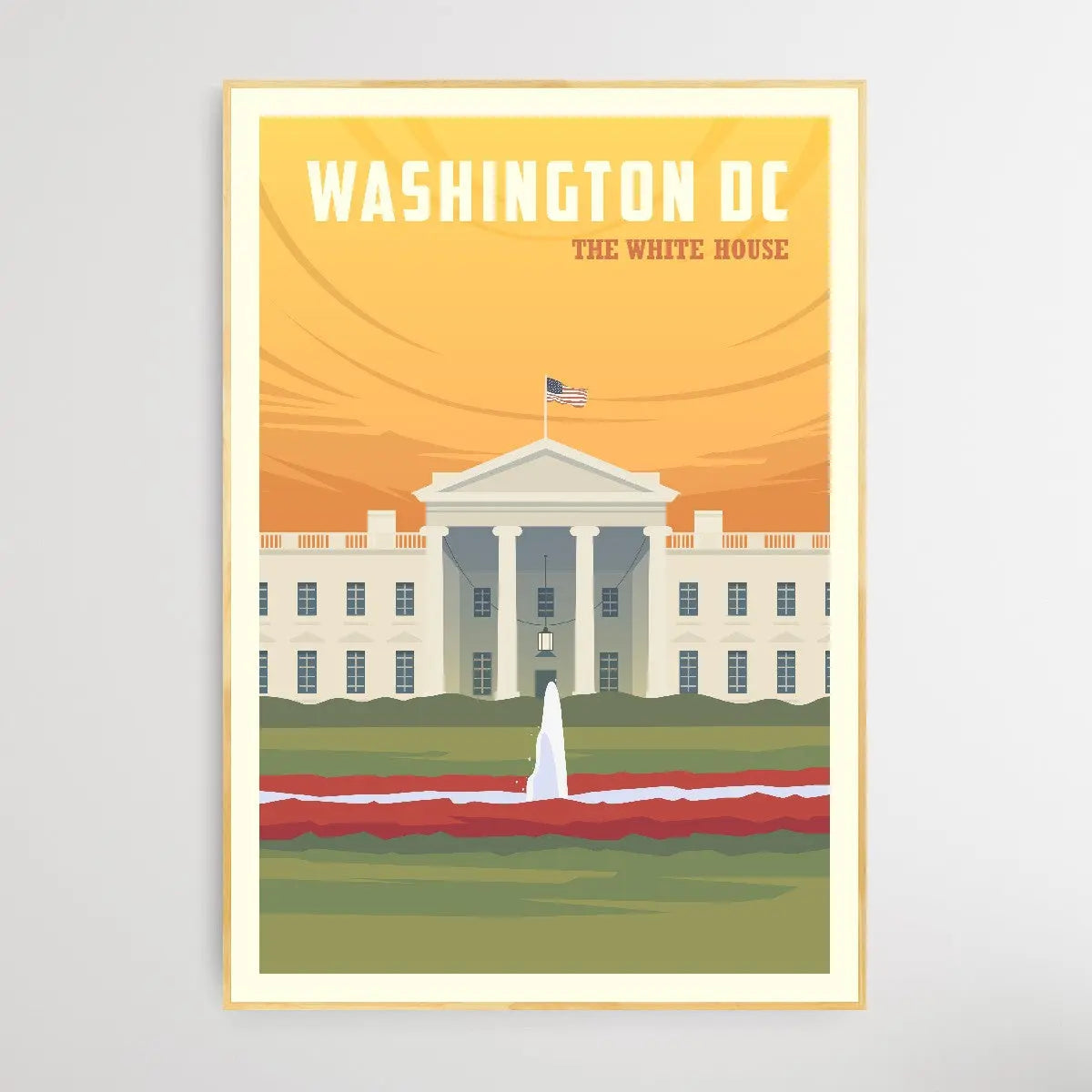 Washington - Vintage Style Travel Print - I Heart Wall Art