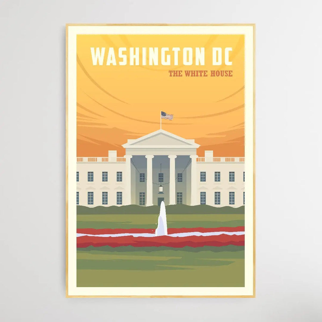 Washington - Vintage Style Travel Print - I Heart Wall Art