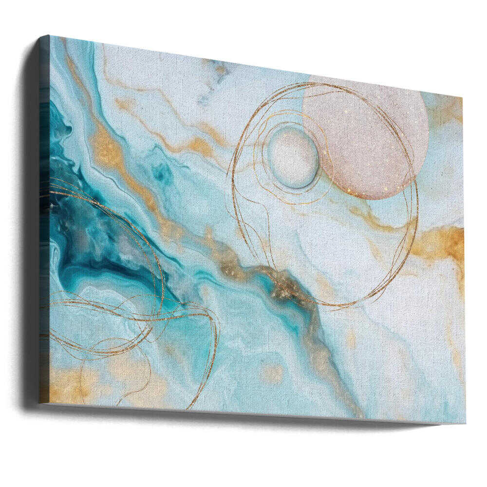 Water Galaxy Aqua - Stretched Canvas, Poster or Fine Art Print - I Heart Wall Art - Poster Print, Canvas Print or Framed Art Print