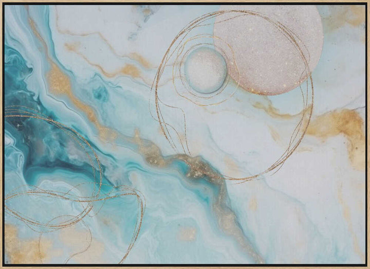 Water Galaxy Aqua - Stretched Canvas, Poster or Fine Art Print - I Heart Wall Art - Poster Print, Canvas Print or Framed Art Print