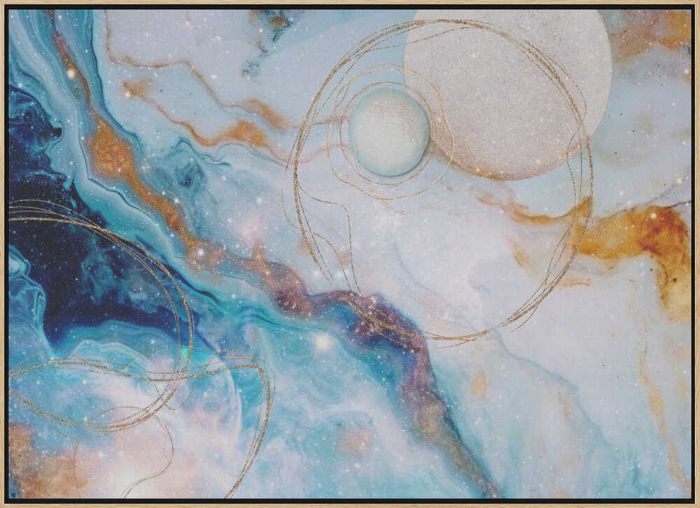 Water Galaxy Dark - Stretched Canvas, Poster or Fine Art Print - I Heart Wall Art - Poster Print, Canvas Print or Framed Art Print