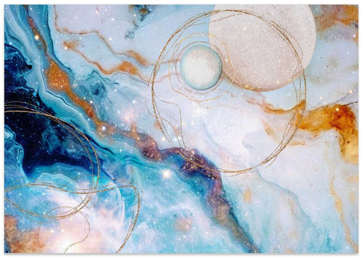 Water Galaxy Dark - Stretched Canvas, Poster or Fine Art Print - I Heart Wall Art - Poster Print, Canvas Print or Framed Art Print