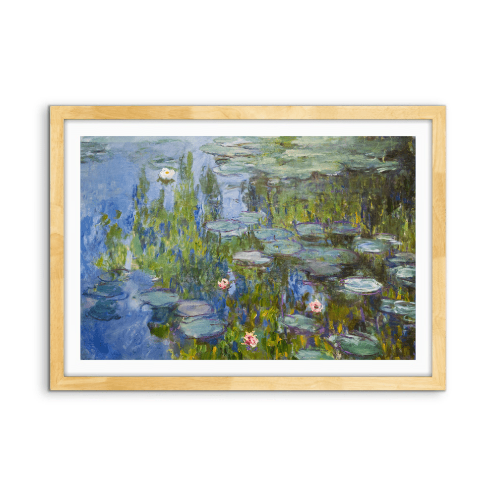 Water Lilies by Claude Monet - Stretched Canvas or Fine Art Print - I Heart Wall Art - Poster Print, Canvas Print or Framed Art Print