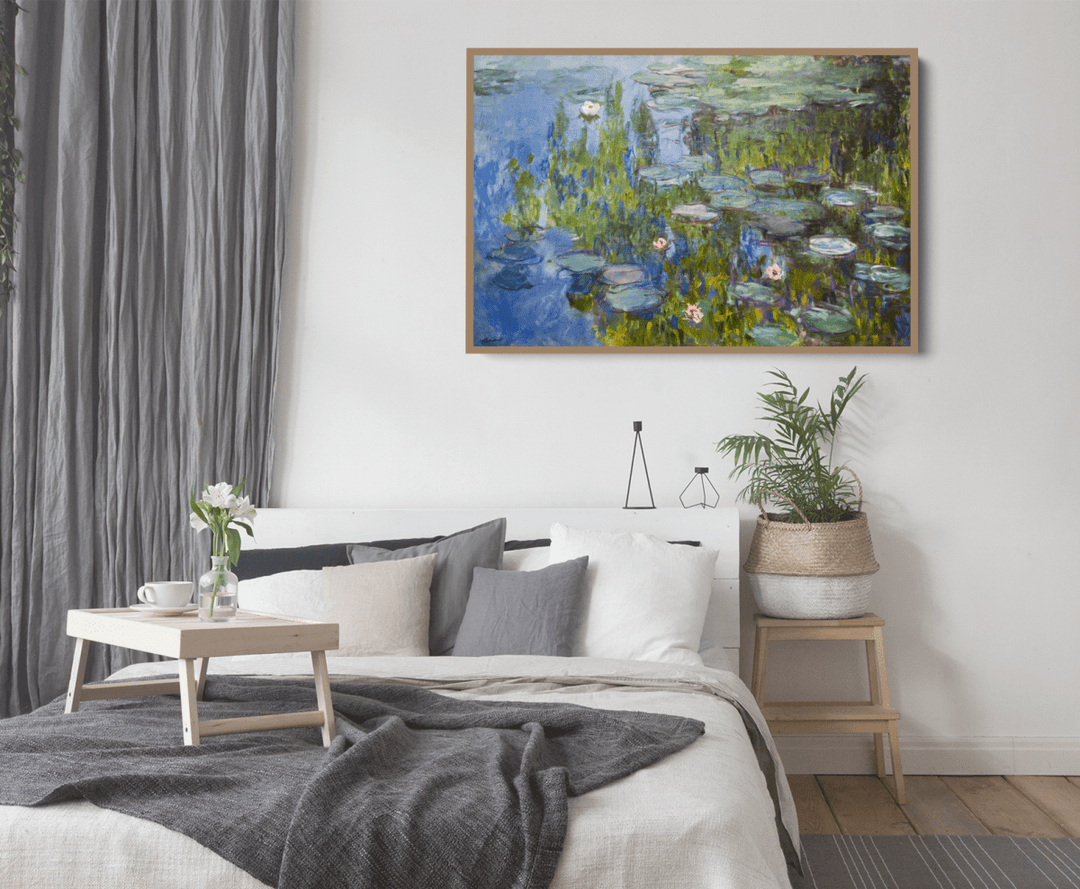 Water Lilies by Claude Monet - Stretched Canvas or Fine Art Print - I Heart Wall Art - Poster Print, Canvas Print or Framed Art Print