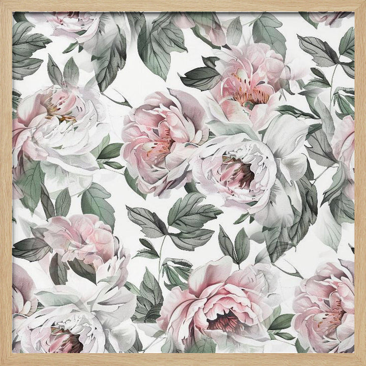 Watercolor Botany Floral Art 7 - Square Stretched Canvas, Poster or Fine Art Print I Heart Wall Art