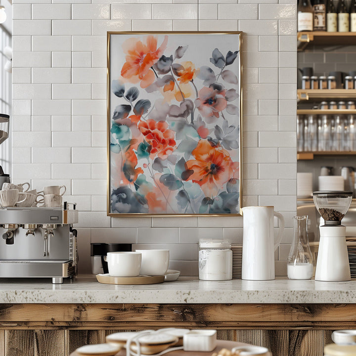 Watercolor Floral No. 2 - Stretched Canvas, Poster or Fine Art Print I Heart Wall Art