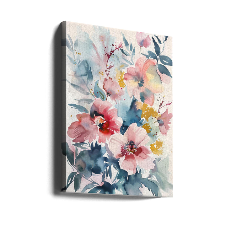 Watercolor Floral No. 4 - Stretched Canvas, Poster or Fine Art Print I Heart Wall Art