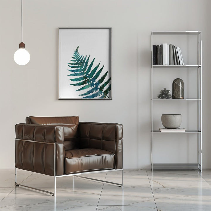 Watercolour fern - Stretched Canvas, Poster or Fine Art Print - I Heart Wall Art - Poster Print, Canvas Print or Framed Art Print