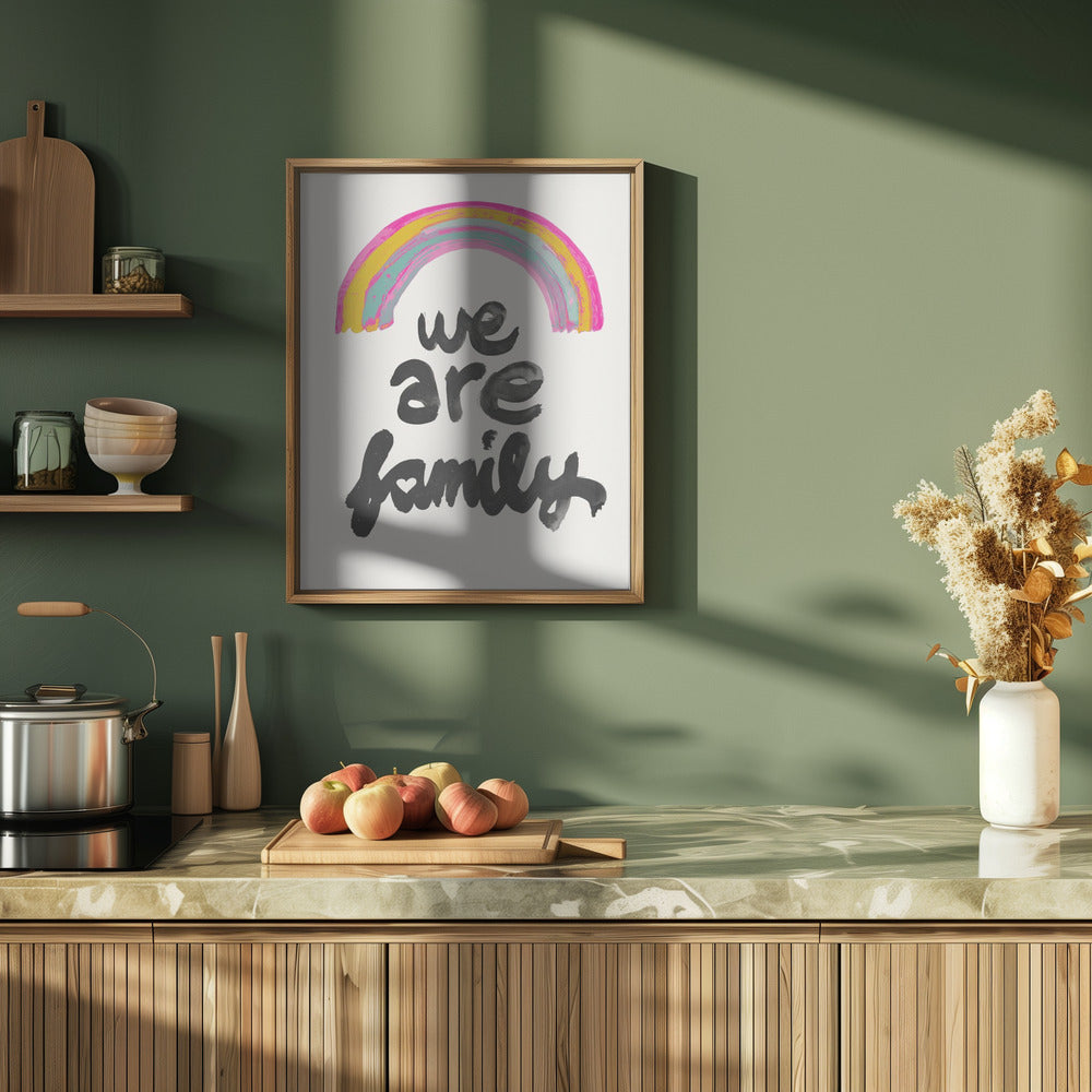 We Are Family - Stretched Canvas, Poster or Fine Art Print I Heart Wall Art