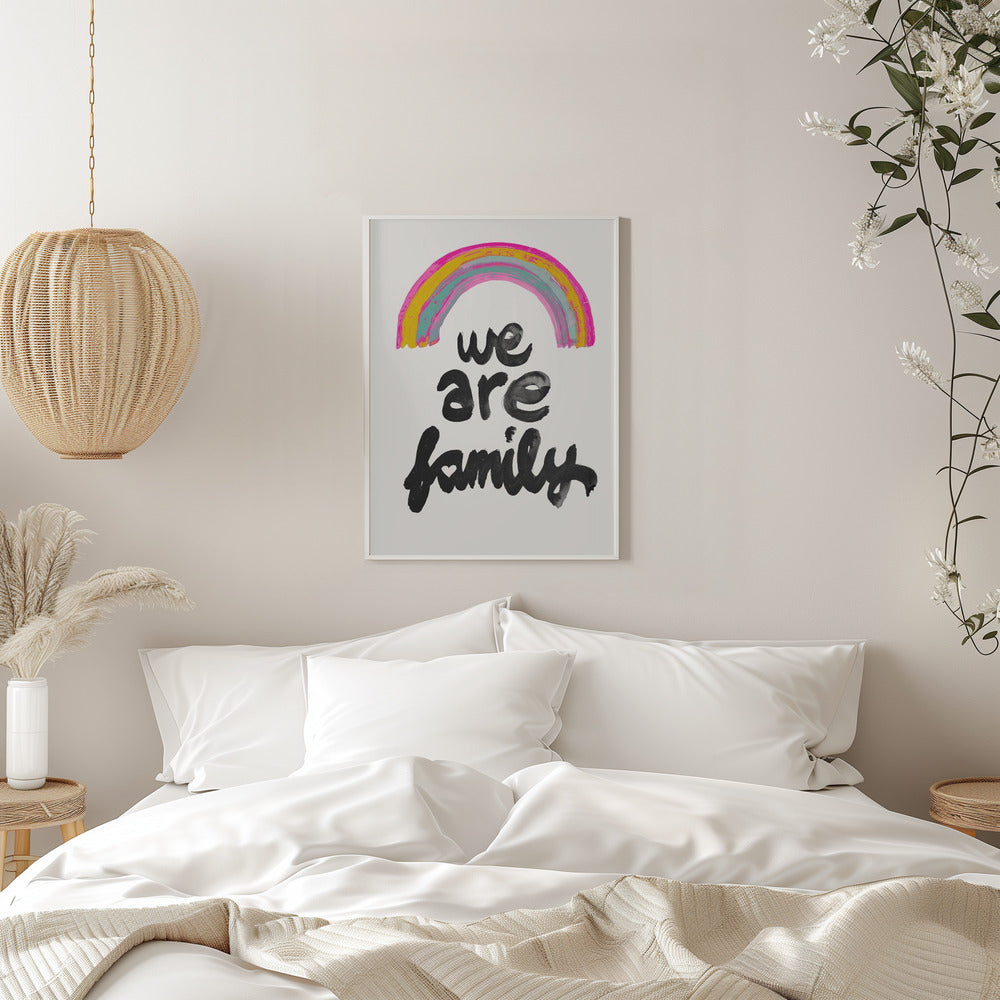 We Are Family - Stretched Canvas, Poster or Fine Art Print I Heart Wall Art